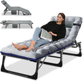 LILYPELLE Portable Folding Camping Cot with Mattress and Pillow for Adults
