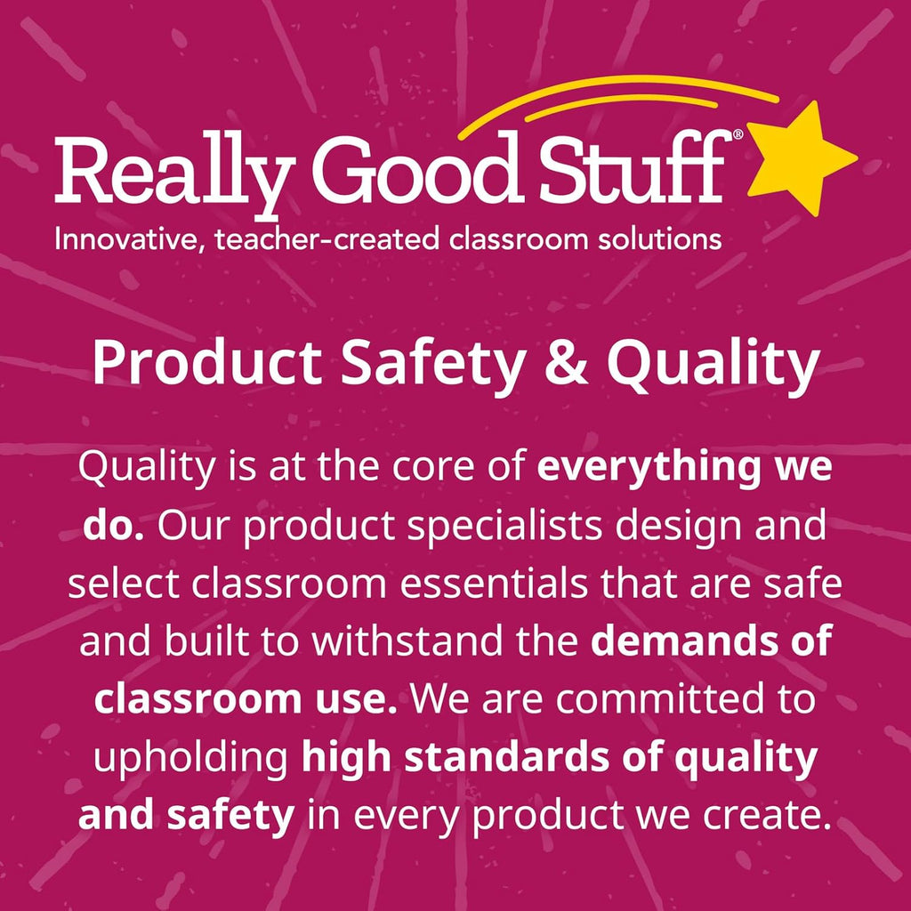 Really Good Stuff Spaceman Writing Spacers, Set of 30, Ages 4+, PreK+ | Reusable Storage Container, Student Learning Tool for Finger Spacing, Preschool and Kindergarten
