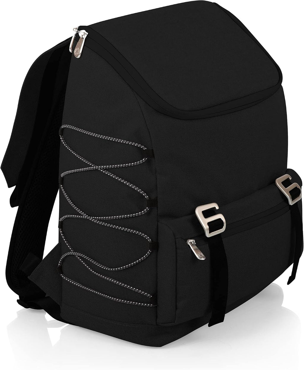 Picnic TIME OTG Traverse Backpack Cooler, Modern Backpack Cooler with 28-Can Capacity, Fully Insulated Outdoor Bag with Water Resistant Interior, Pockets, Straps, and Bottle Opener, (Black)