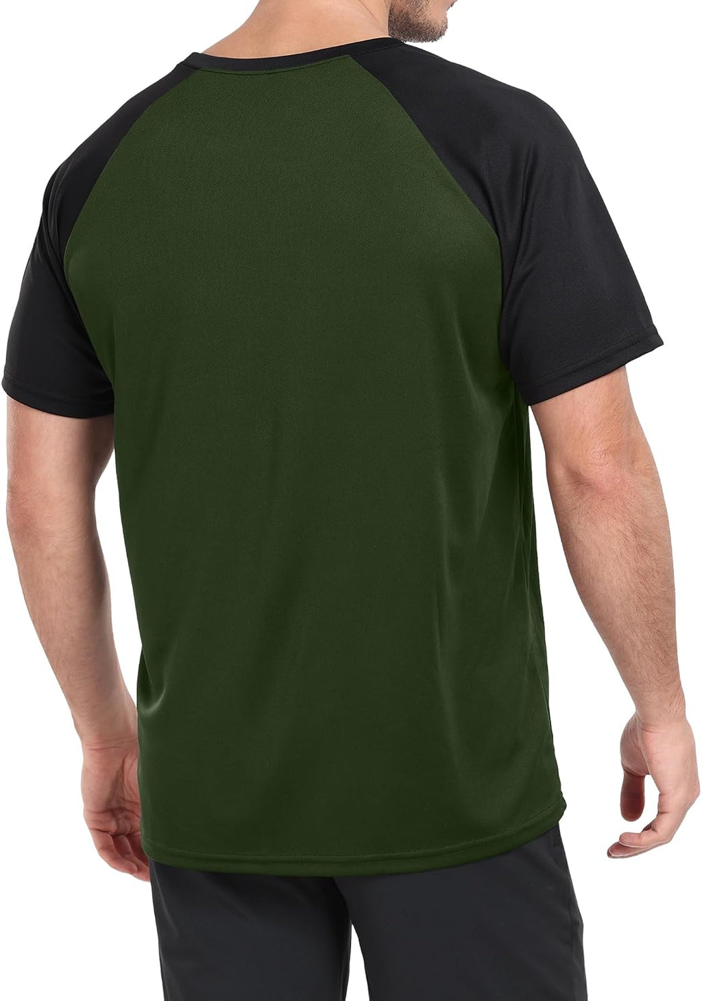 HovSiyla 5 Pack Mens Quick Drying Shirts Crew Neck Loose Breathable Cool Workout Running Athletic Outdoor Sports Casual Tops