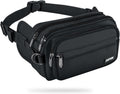 AGPTEK Fanny Pack for Women Men, RFID Large Capacity Waist Wallet Bag, Adjustable & Waterproof Bum Belt Pouch for Travel, Running, Shopping, Hiking, Dog Walking, Cycling, Climbing