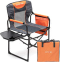 SUNNYFEEL Oversized Camping Chair Portable Directors Chairs with Side Table