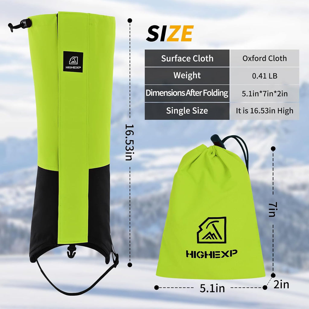 Leg Gaiters Waterproof Snow Boot Gaiters for Women Men