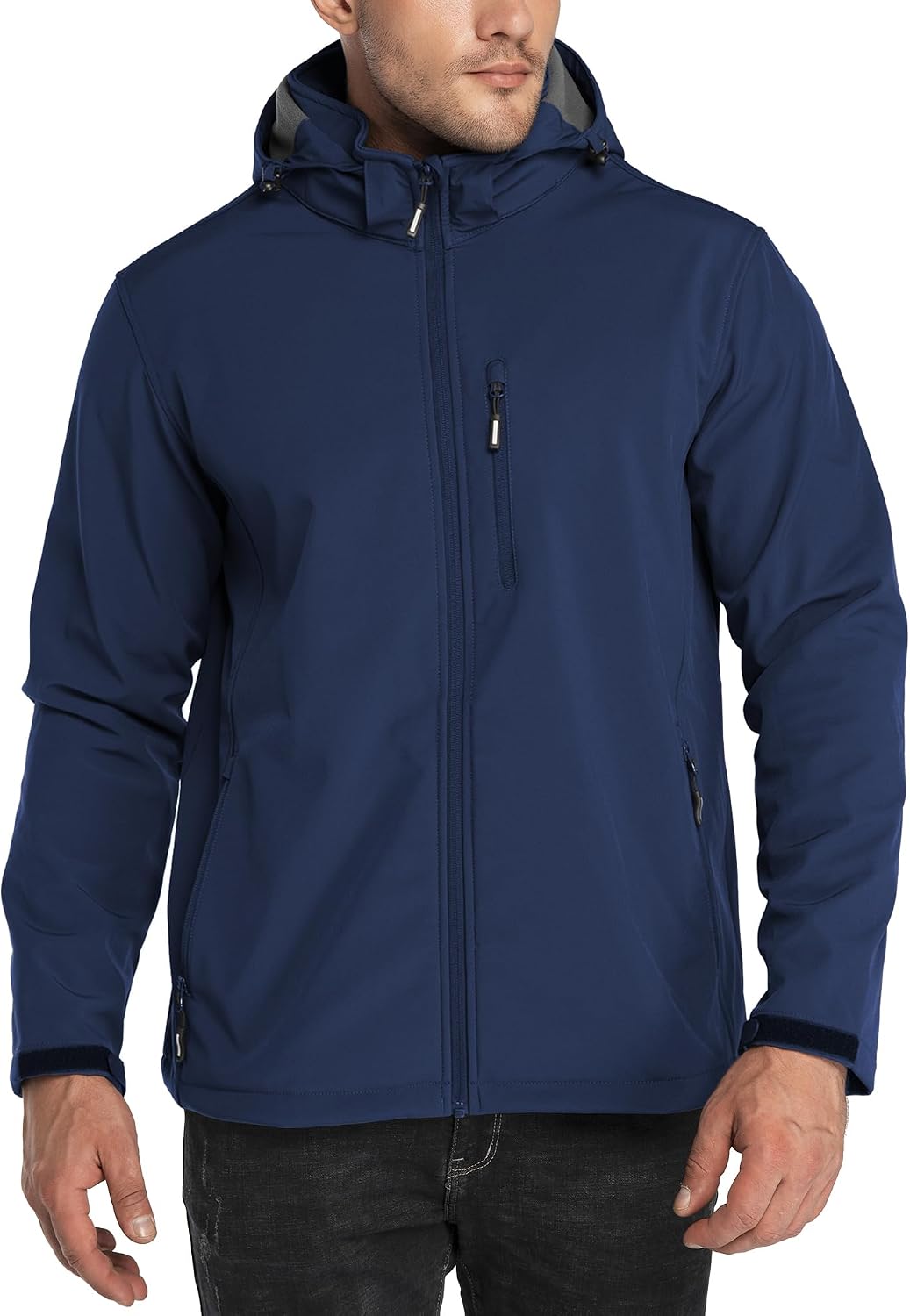 Outdoor Ventures Men's Softshell Jacket Waterproof Fleece Rain Shell Coat