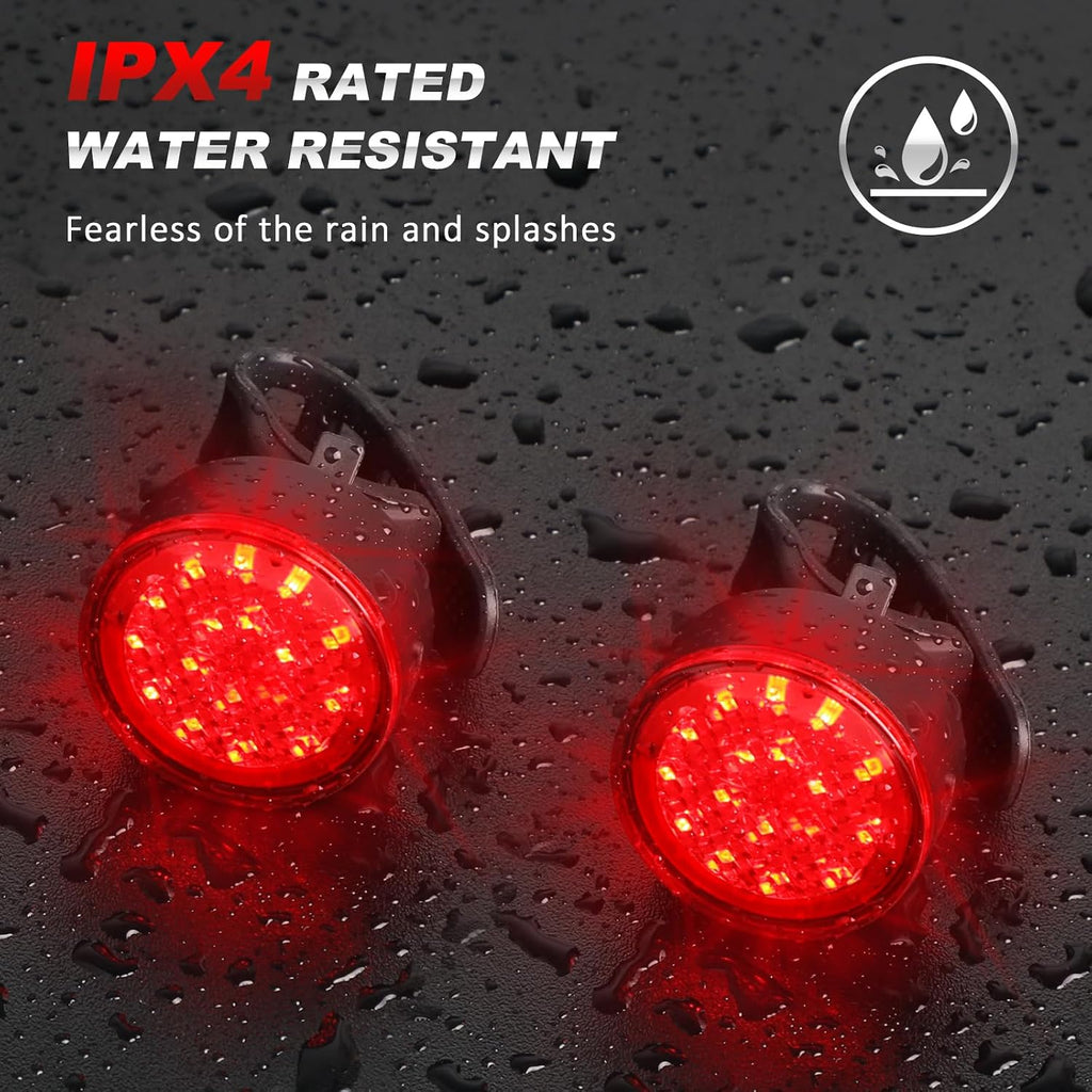 Ascher Bike Tail Lights, 2 Pack USB Rechargeable Bicycle Cycling Rear Light