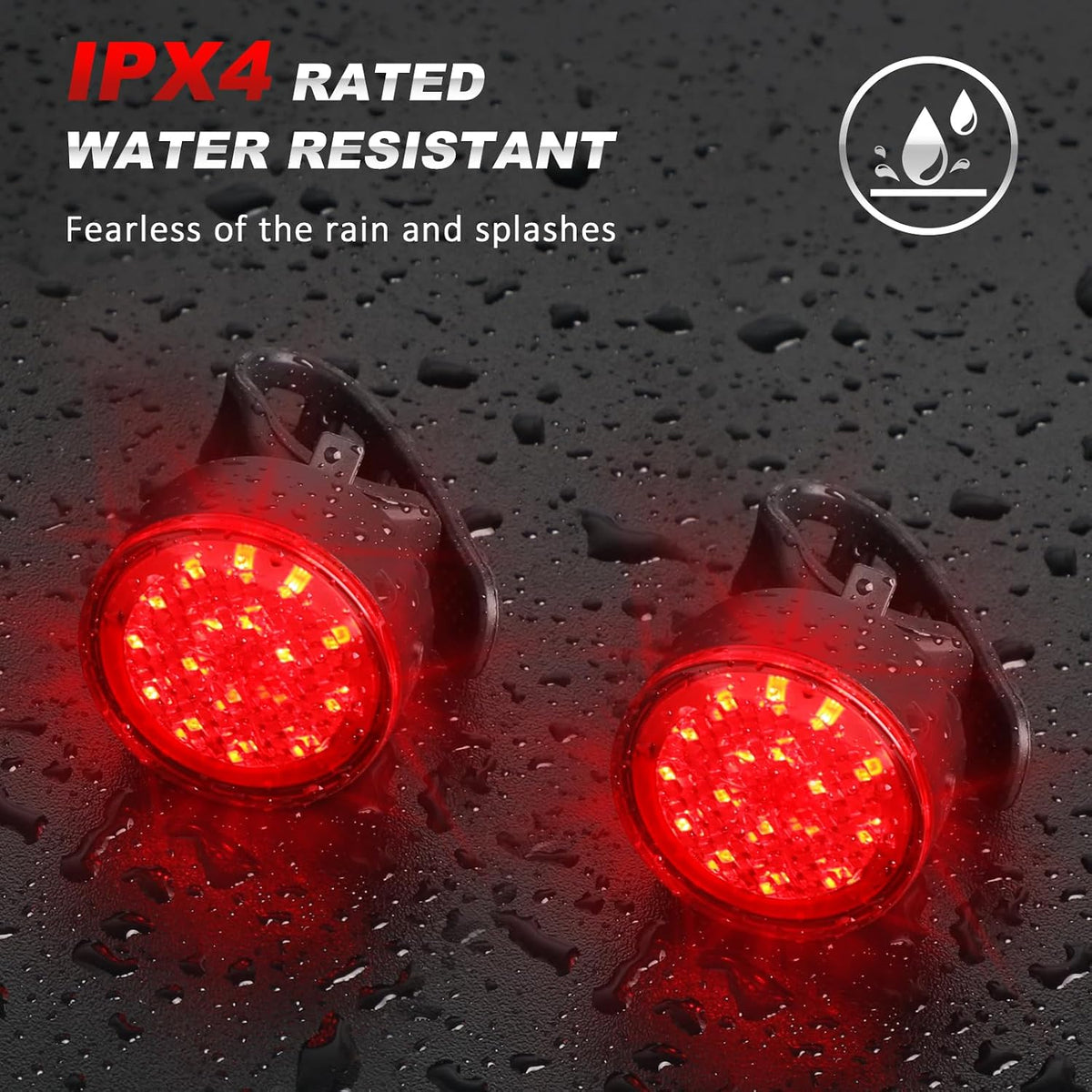 Ascher Bike Tail Lights, 2 Pack USB Rechargeable Bicycle Cycling Rear Light