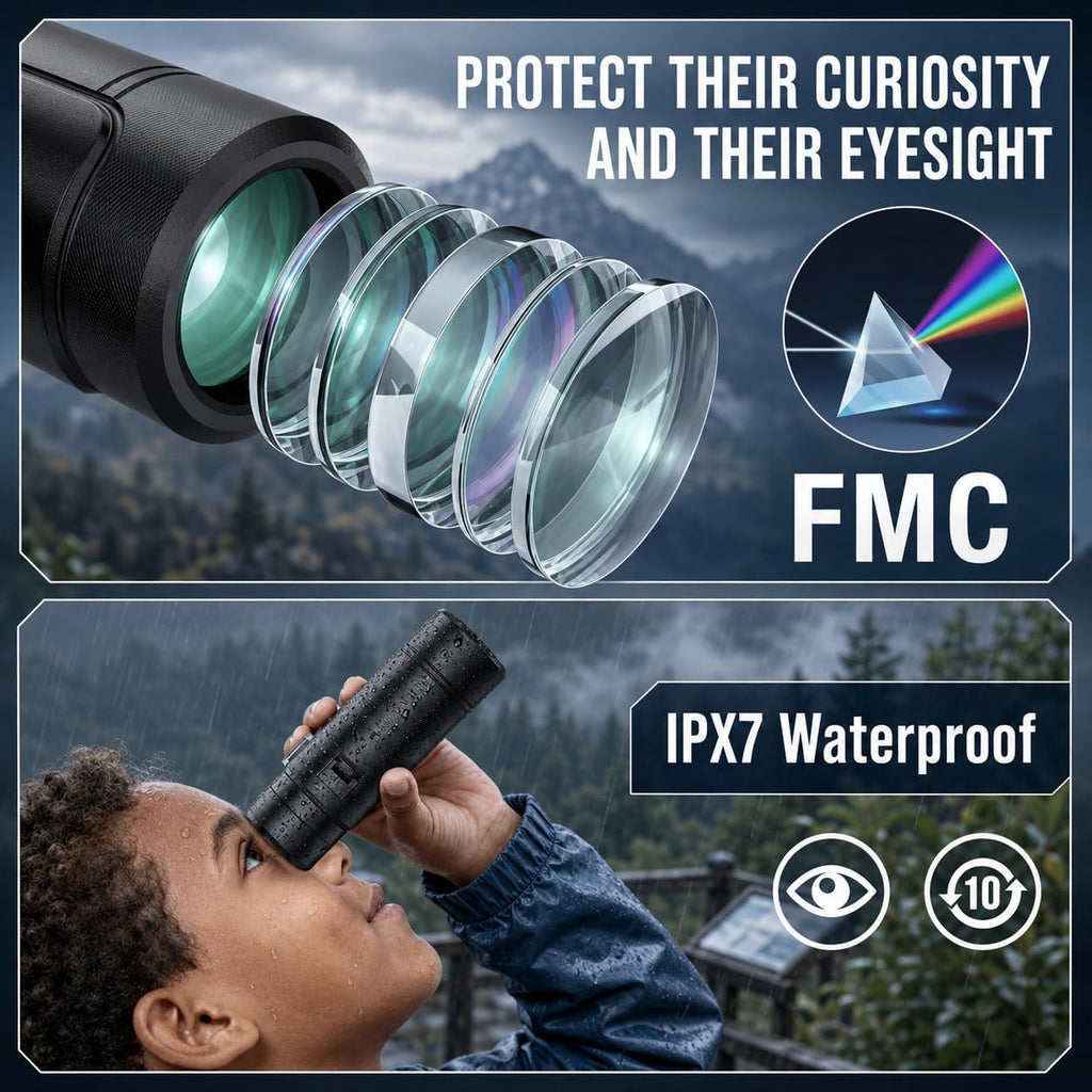 10x26 Compact Binoculars for Adults Travel Cruise Ship Birding Waterproof
