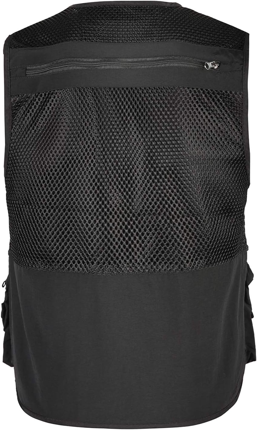 Spanye Mens Outdoor Fishing Vest Safari Travel Photography Vests Jacket Multi Pocket