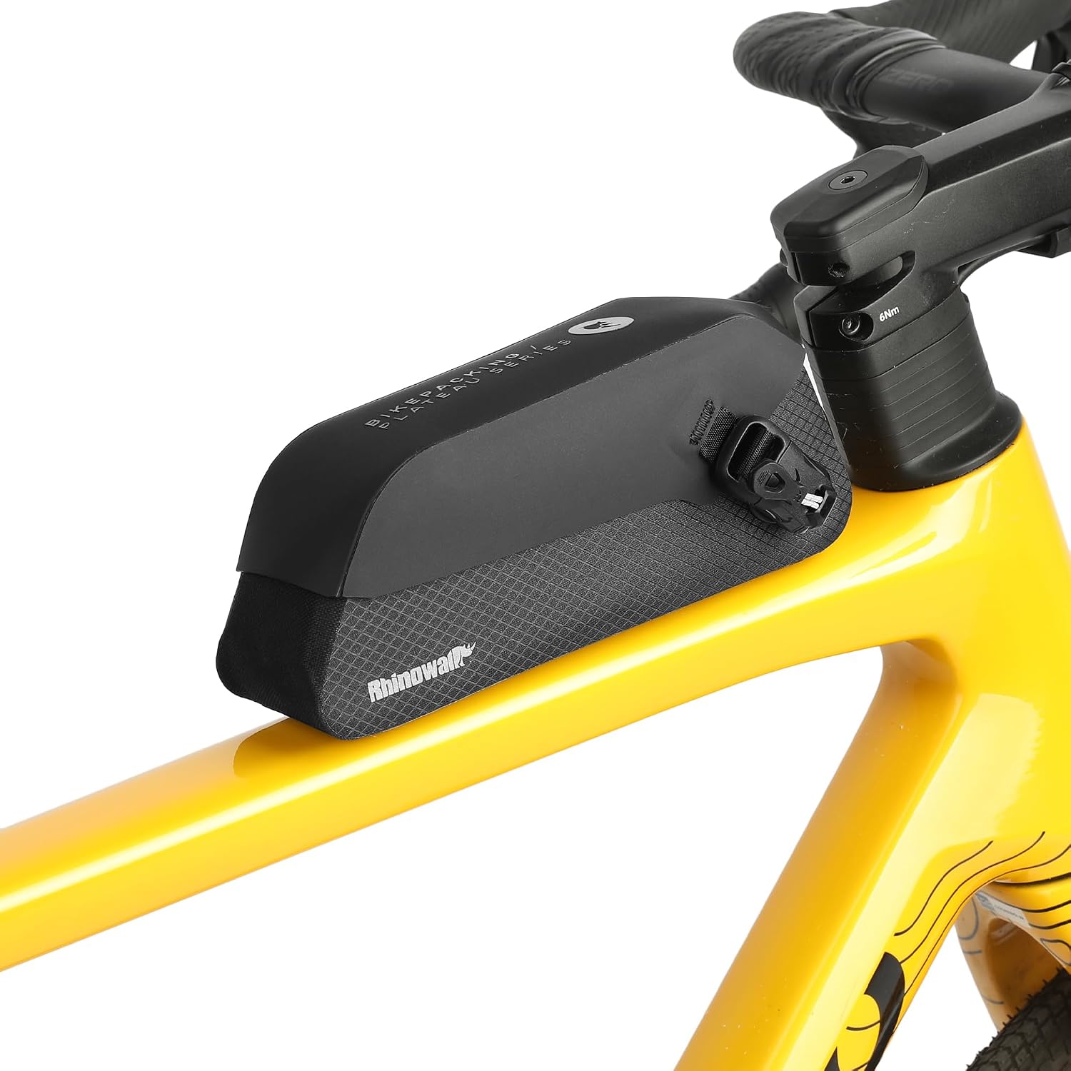 Rhinowalk Bike Top Tube Bag 0.6L/1L/1.5L Bike Frame Bag with Magnetic Flap Fully Waterproof and Stable Bicycle Frame Bag Bicycle Bag Professional Cycling Accessories for Mountain Road Bike