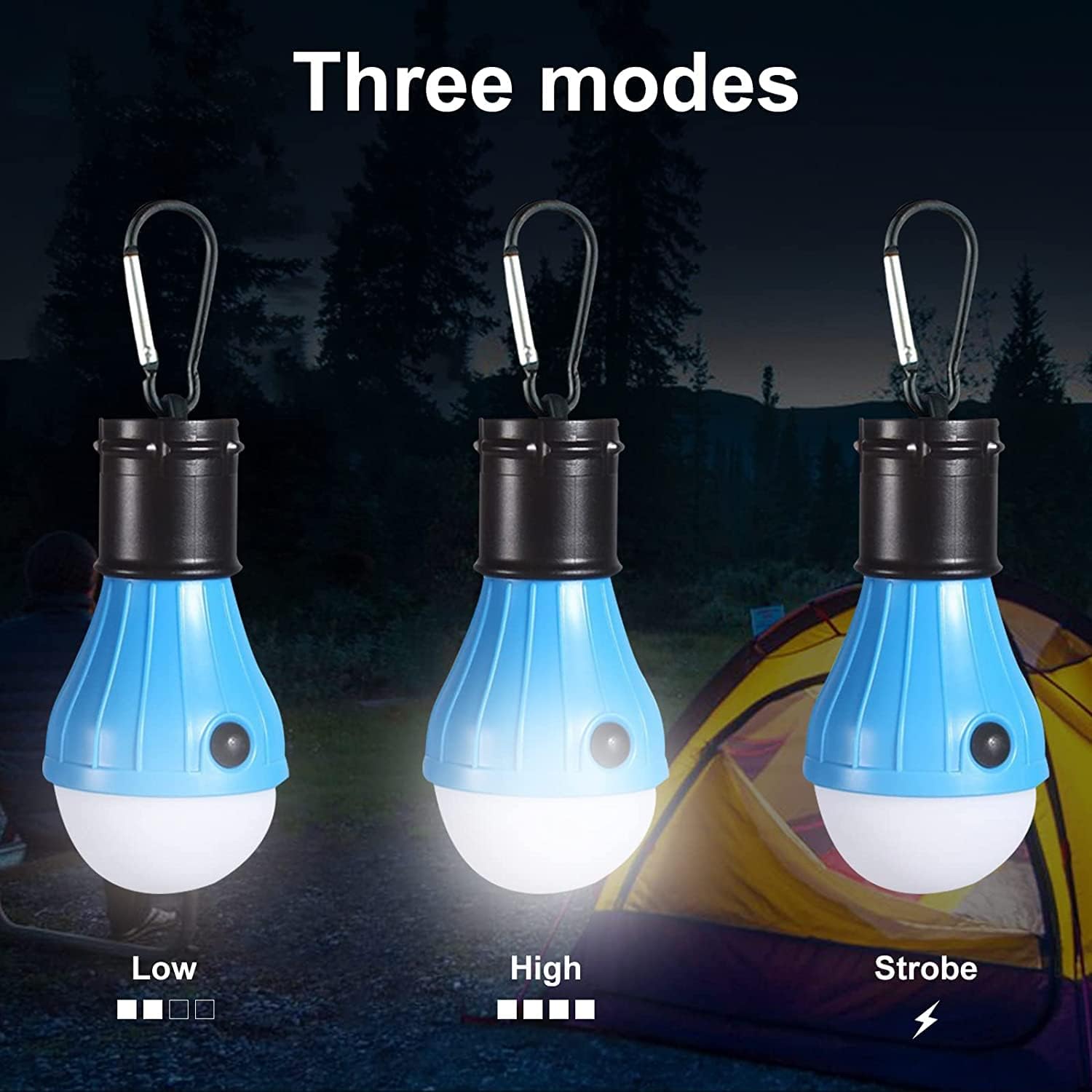 LED Camping Tent Lantern, Portable Outdoor Waterproof Emergency Light Bulb