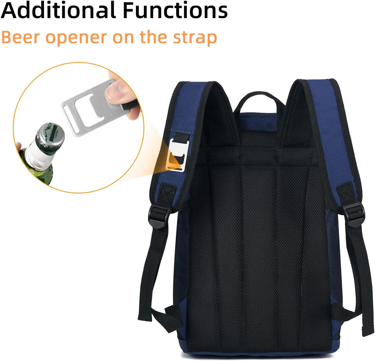 Backpack Cooler 42 Cans Insulated Leak Proof, Soft Lightweight Lunch Multifunctional Cooler Backpack Insulated Waterproof for Women Men