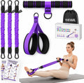 Resistance Bands with Handles for Women, Body Sculpting Workout System, Adjustable Resistance Bands for Home Office Travel, Glutes Legs Waist Full Body Training, Foot Pedal, Carry Bag, Gift for Her