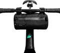 ALMSTHRE Simple Bar Bag | Soft-Shell Bike Handlebar Bag with Waterproof Zipper & Adjustable Straps | Lightweight Bicycle Handlebar Bag (Simple, Midnight Black)
