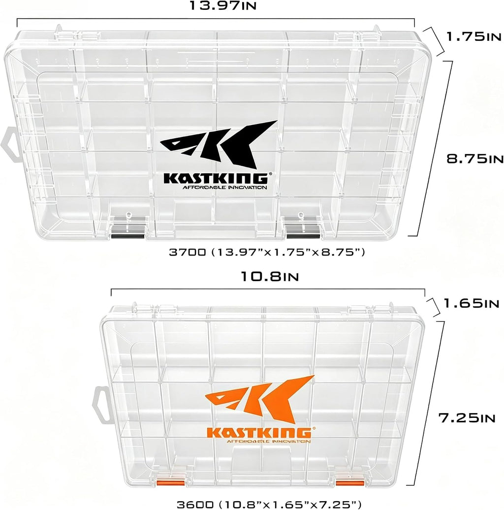 KastKing Utility Tackle Boxes, 3600 and 3700 Fishing Tackle Trays