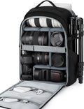 BAGSMART Camera Backpack, DSLR SLR Camera Bag Backpack Fits 15.6 Inch Laptop,Anti-Theft Waterproof Camera Case for Photographers,Men Women,with Rain Cover,Tripod Holder,Black