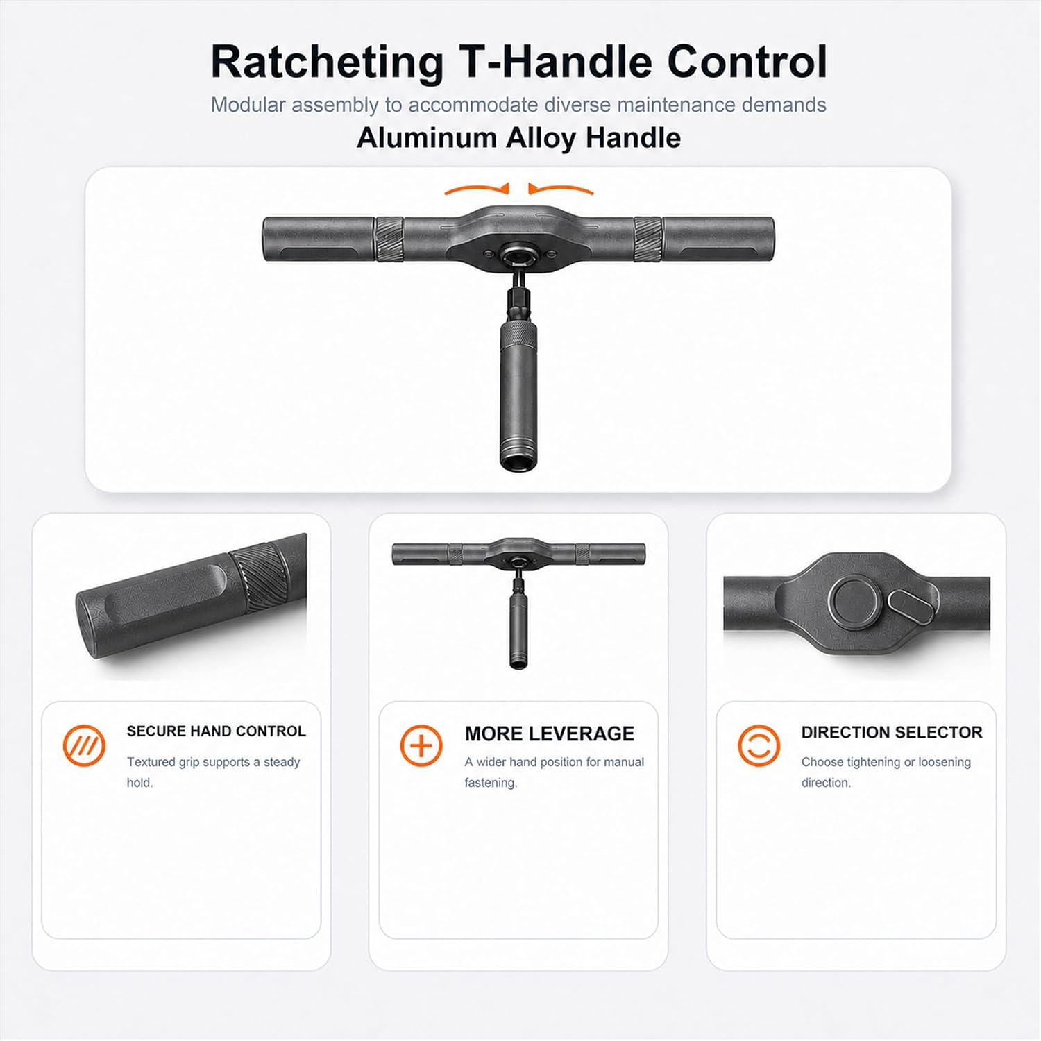42 in 1 Magnetic Ratchet Screwdriver Set with Detachable T-Handle