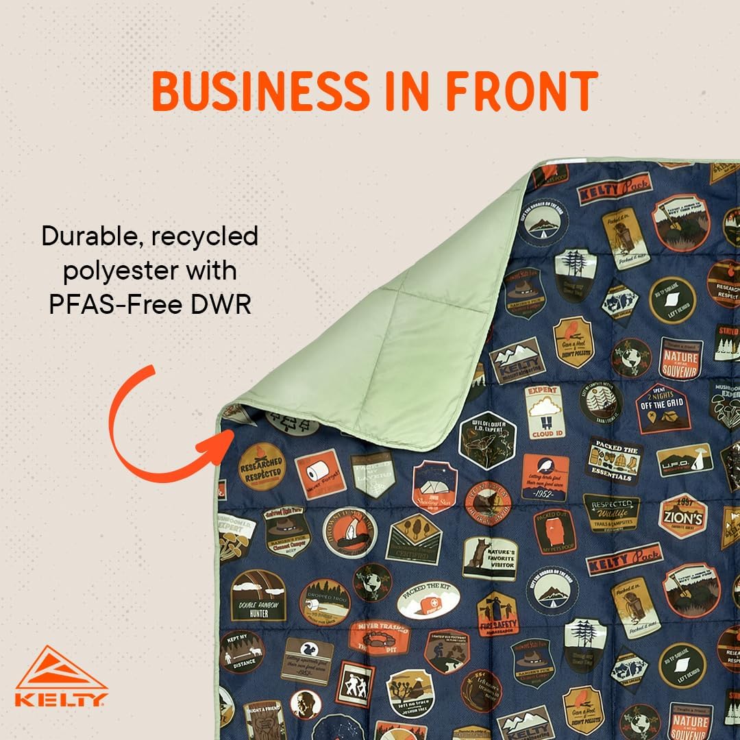 Kelty | Bestie Blanket Patches - Fun and Functional Large 1P Blanket - Twin