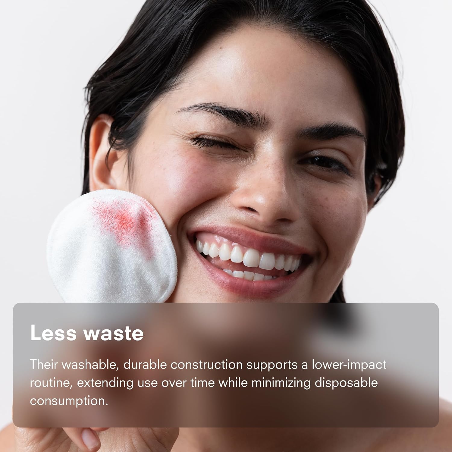 Public Goods Reusable Bamboo Cleansing Rounds | 14 Count Makeup Remover Pads with Cotton Mesh Wash Bag | Alternative to Disposable Cotton Rounds | Gentle, Machine Washable, Vegan Skincare Essential