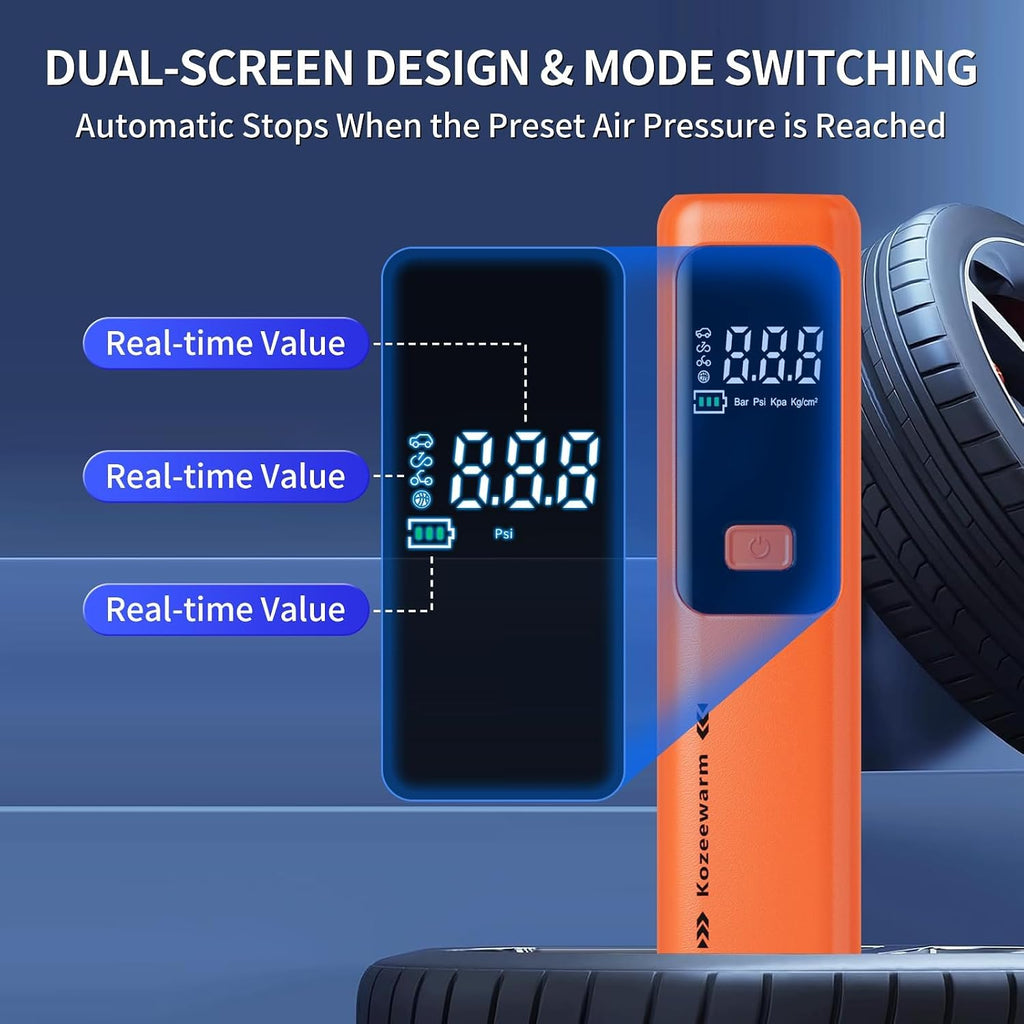 Tire Inflator Portable Air Compressor for Car, Motocycle, Bike Inflatables