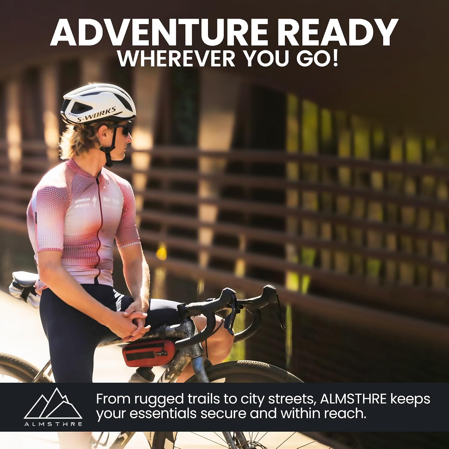 ALMSTHRE Bike Frame Bag | Weather-Resistant, Waterproof Zippers & Dual-Sided Access for Road, MTB, and Ebike Frames