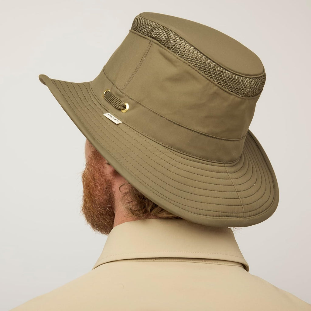 Tilley Womens Ltm5 Airflo Medium Brim Recycled Sun Hat, Olive, 7.75 US