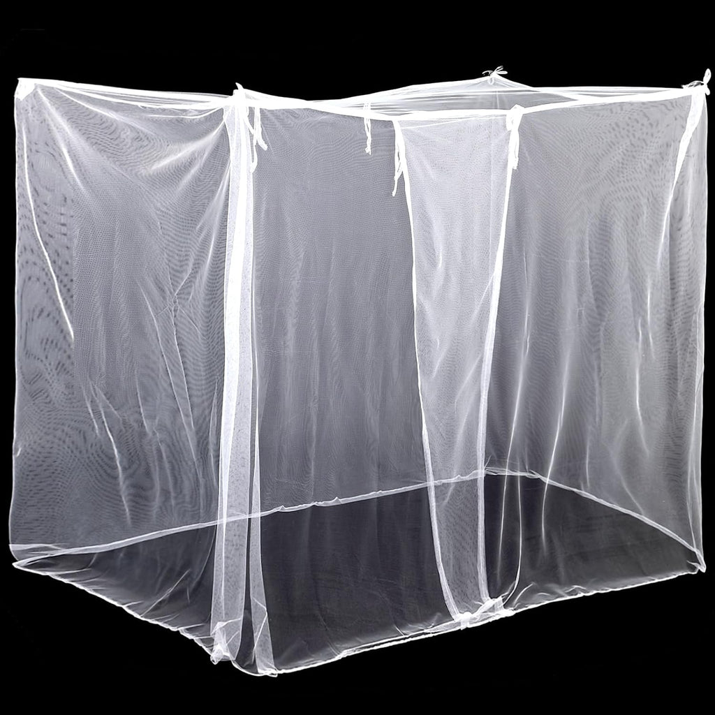 Mindsoft White Mosquito Net for Bed, L75 X W47 X H60 Inch