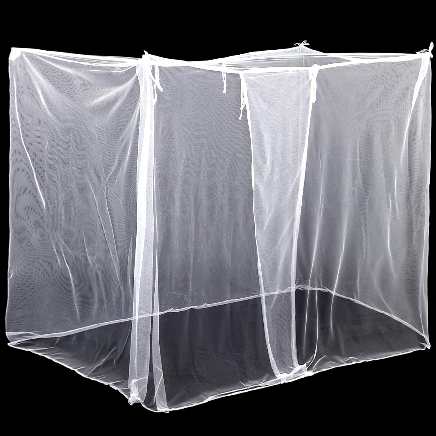 Mindsoft White Mosquito Net for Bed, L75 X W47 X H60 Inch
