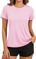 TACVASEN Women's Short Sleeve Workout Shirts UPF 50+ Sun Protection Quick Dry Athletic Tops for Running Gym Tee