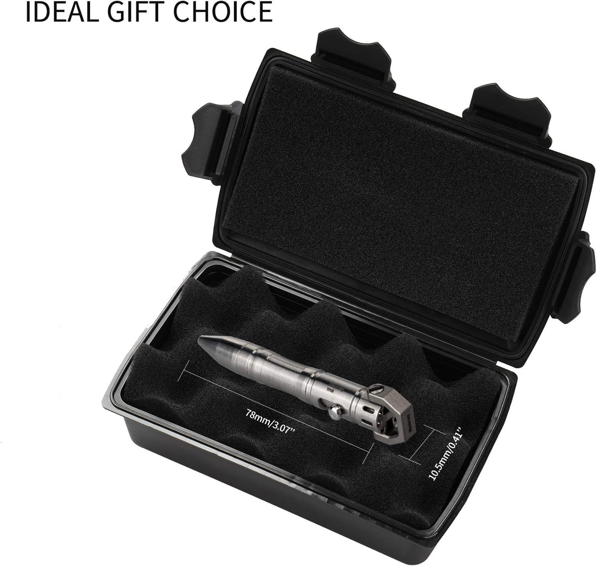 MecArmy TPX8 Mini Bolt Action Tactical Pen, Keychain Tactical Pen with 1 D Key Ring for Daily Carry, Small EDC Pen with Anti-Slip Grip Replaceable Refill for Work Travel, Ideal Gift (Copper)
