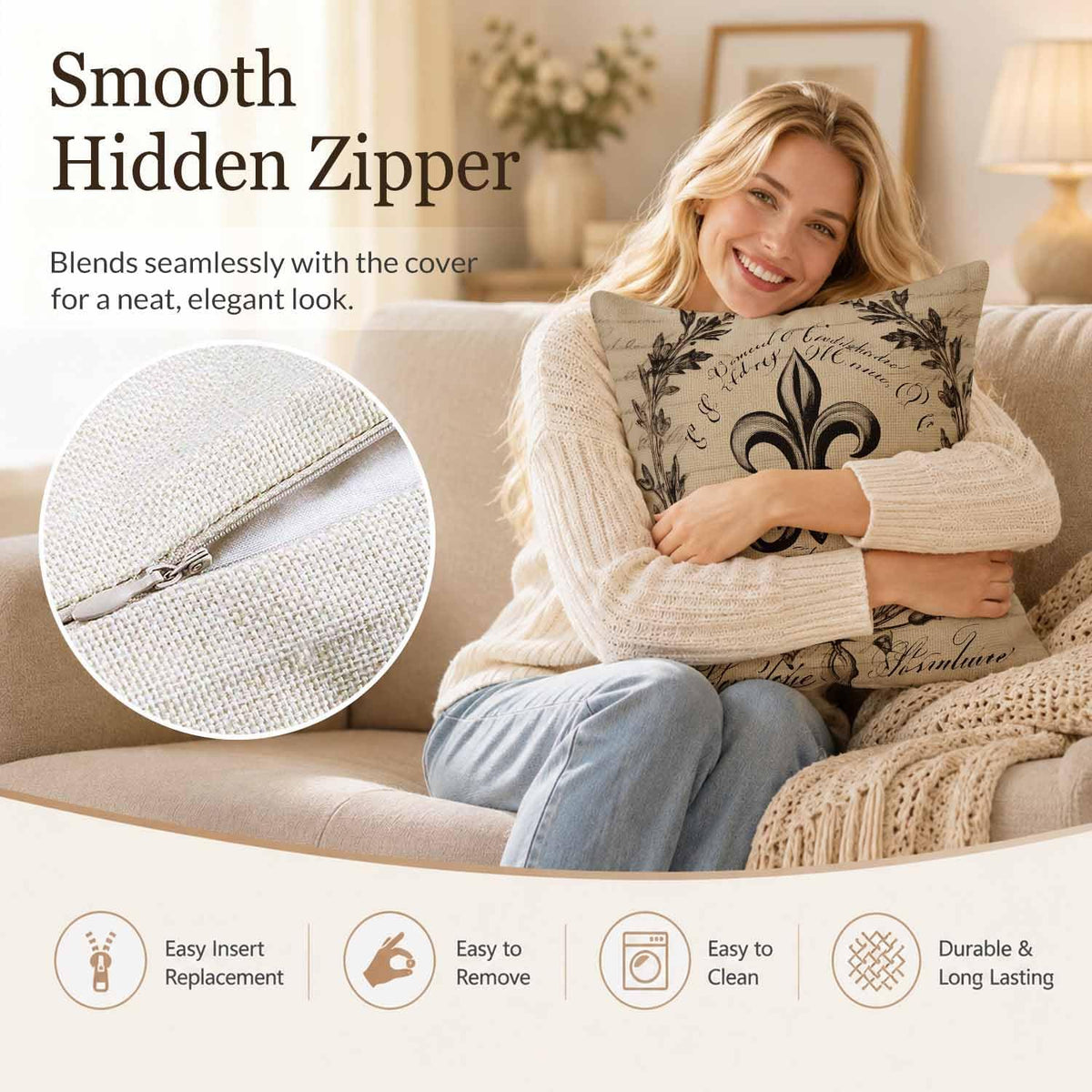 Anchor Throw Pillow Covers Set of 2 Vintage Logo with Leaves Throw Pillow Covers Couch Square Pillowcases Cushion for Living Room Bedroom Sofa 18x18 Inch