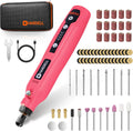 HARDELL Mini Cordless Rotary Tool, 5-Speed 69pcs Kit for Engrave/Sand/Drill