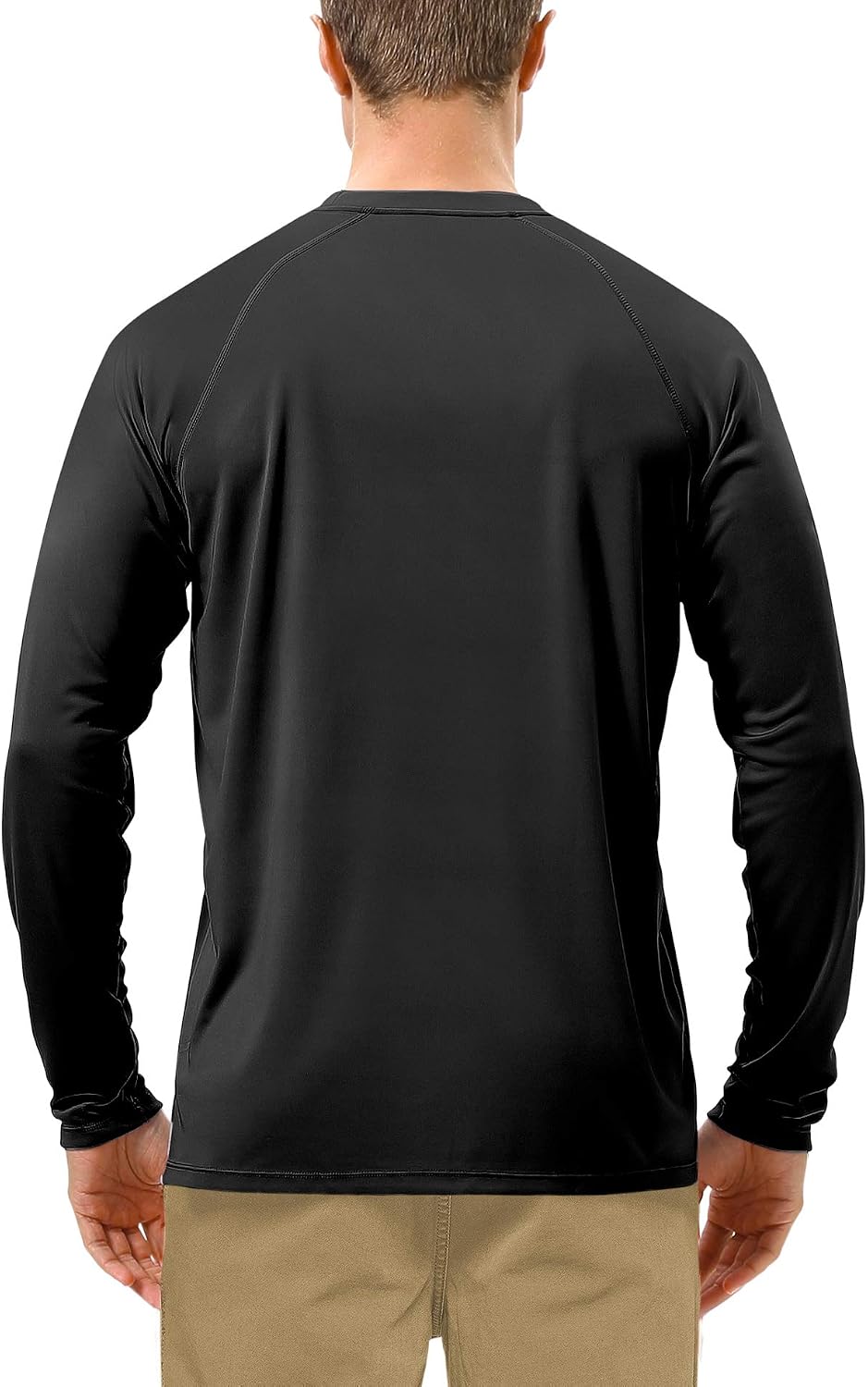 Roadbox Mens UPF 50+ UV Sun Protection Shirts Outdoor Long Sleeve SPF Rash Guard for Fishing Hiking Swimming Running
