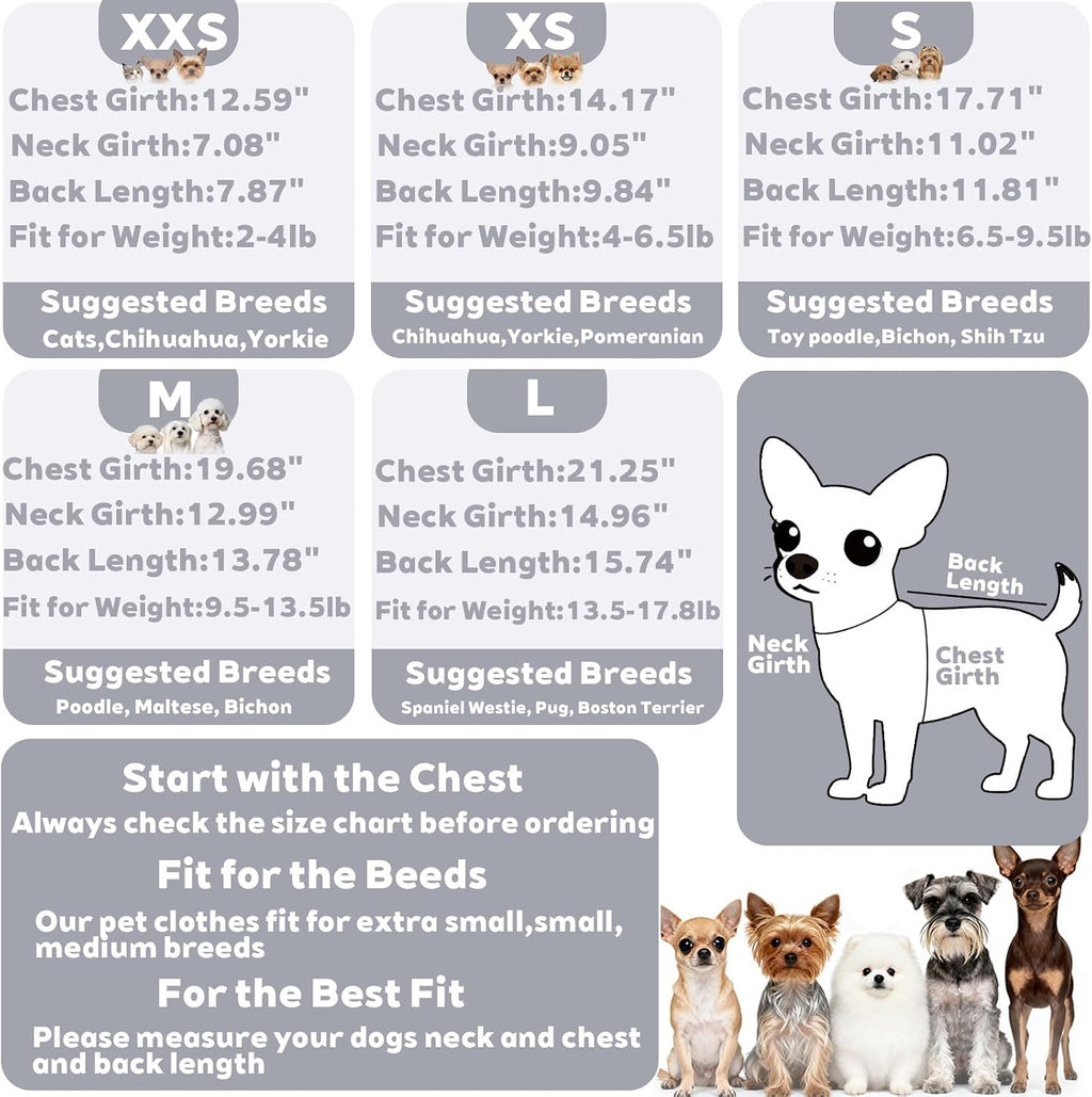 Fleece Dog Pajamas Winter Warm Dog Sweater for Small Dogs Thermal Soft Puppy Pjs Coat Stretchy Jumpsuit Doggie Pet Clothes Outfits Cat Apparel (Grey, X-Small)