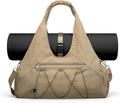 Forestfish Gym Bag For Women With Yoga Mat Holder (Khaki)