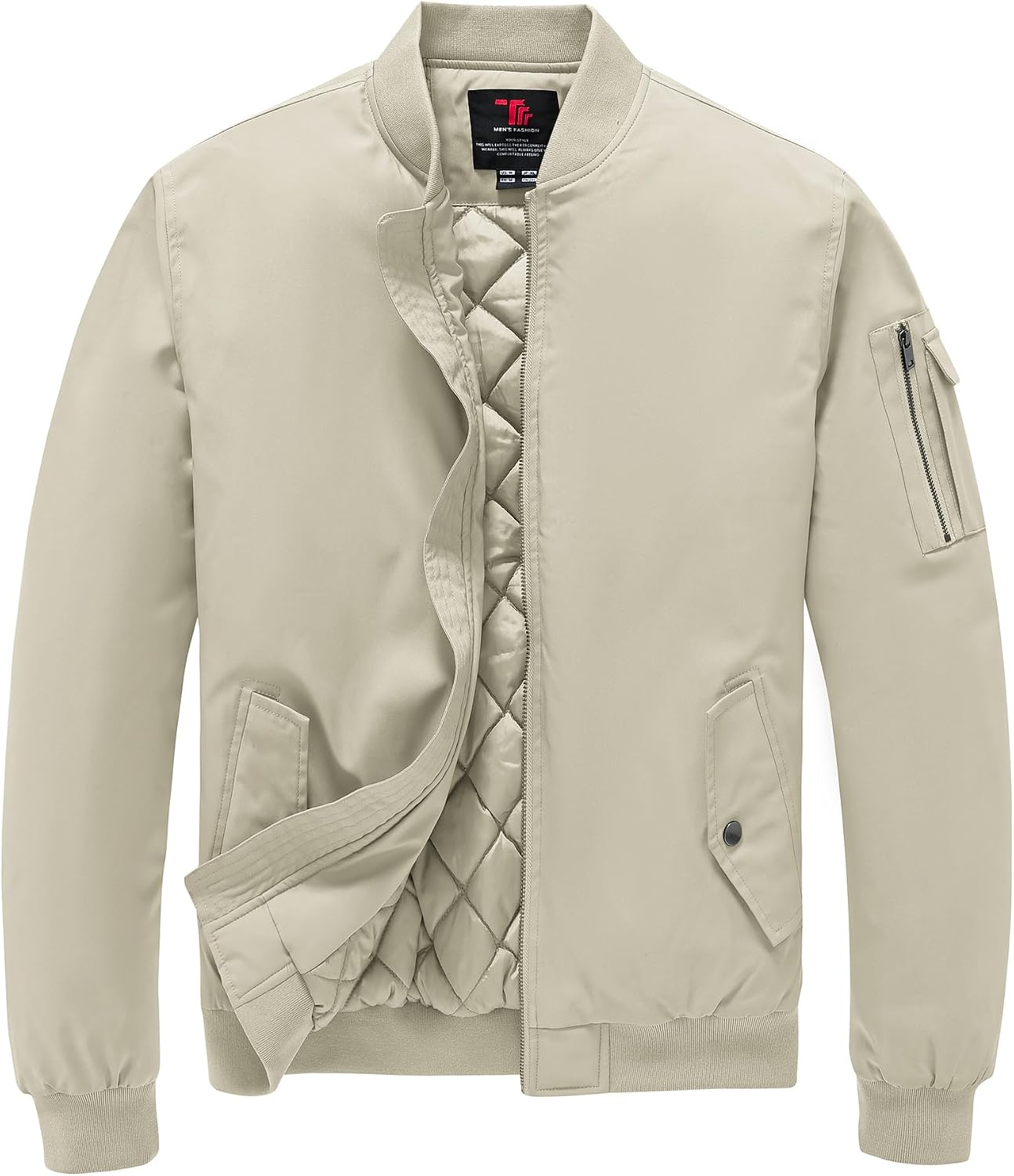 TBMPOY Men's Winter Bomber Jacket Fall Casual Windbreaker Softshell Jackets