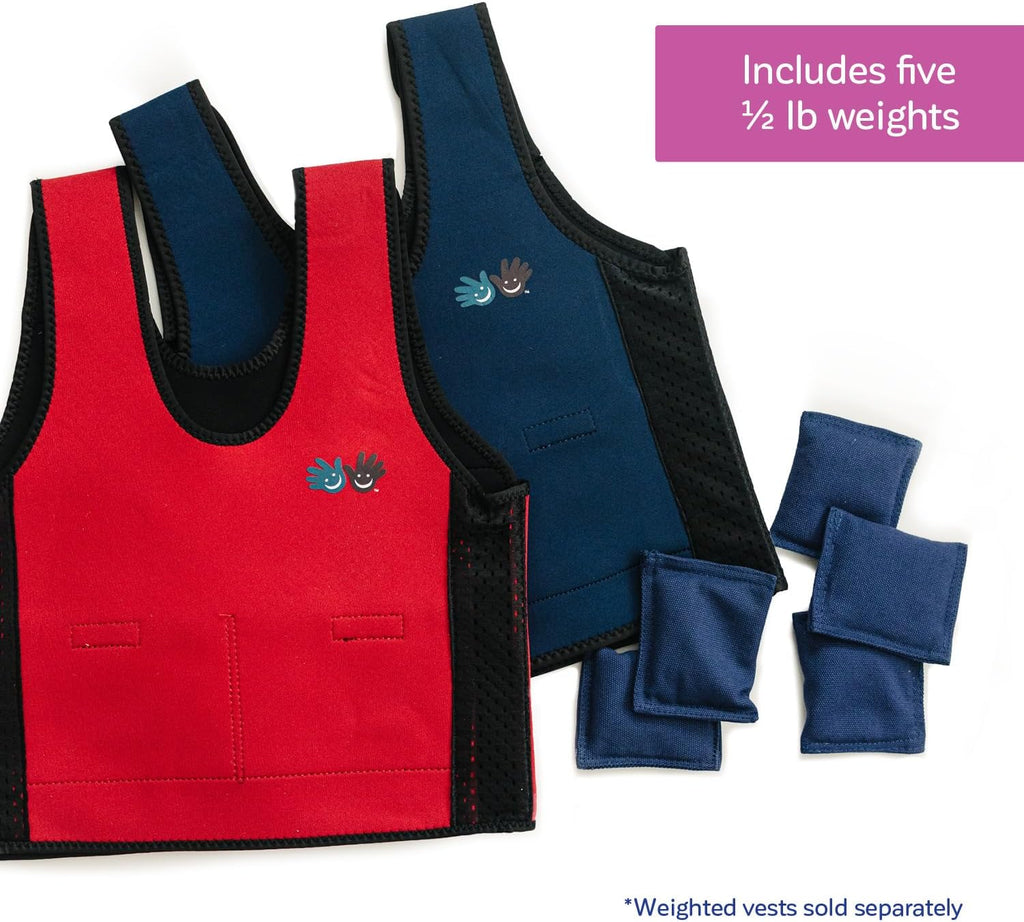 Fun and Function - Vest Weights - Compatible with All Fun & Function Adjustable Weighted Vests for Kids & Adults with Special Needs - Weights to Insert Into Your Adjustable Weighted Vest - Available in 1/2 and 1/4 Weights