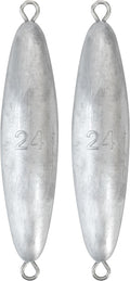 BLUEWING Torpedo Sinker Through Wire Fishing Weight Saltwater Bullet Lead Double Ringed 2oz-48oz