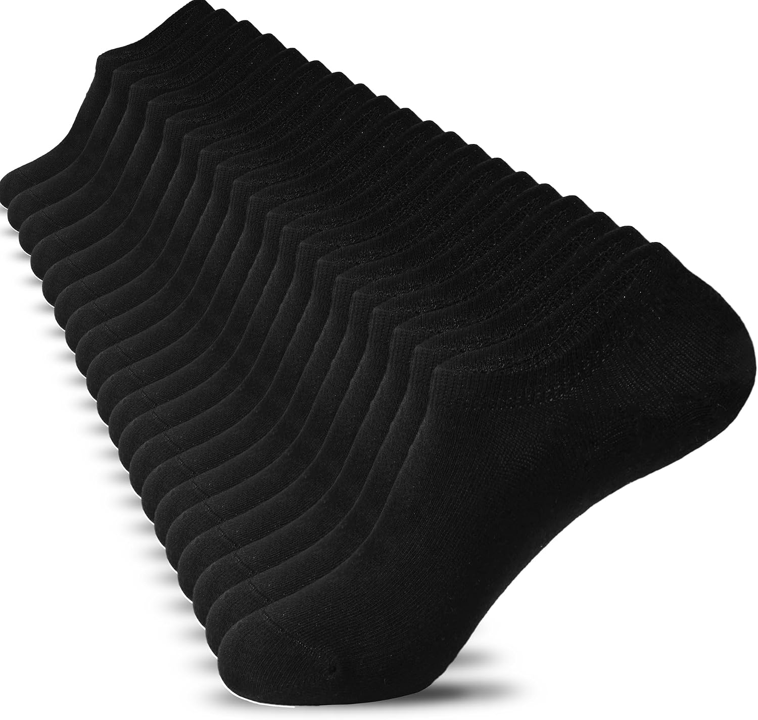 Nroktia 6/10 Pairs Non-Slip No Show Socks Men's & Women's Low-Cut Liners