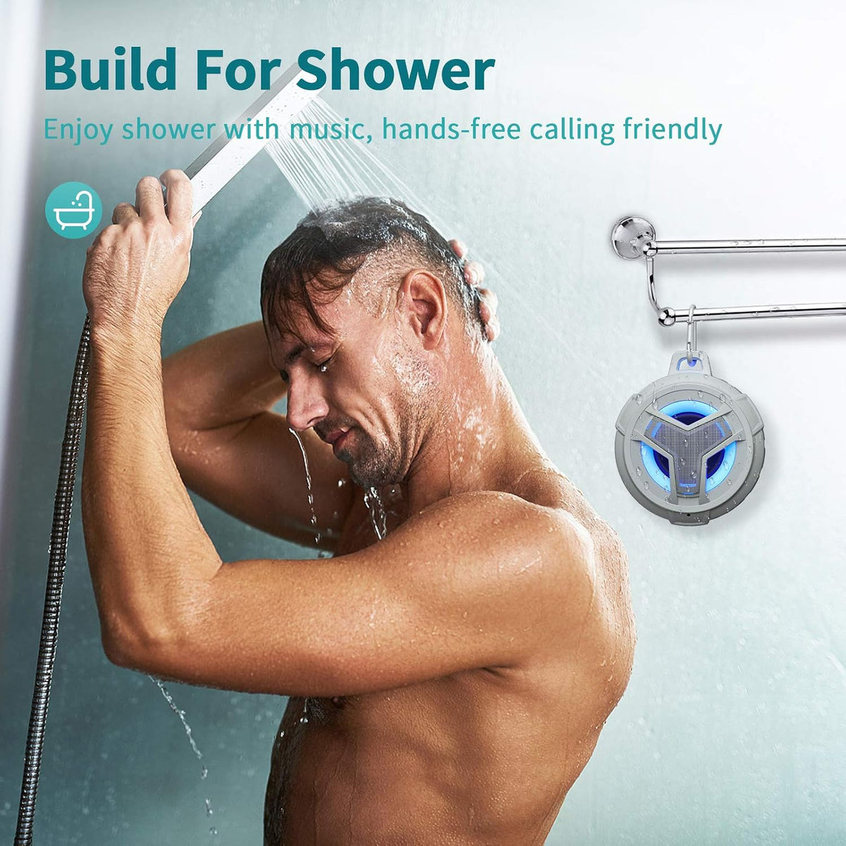 EBODA Waterproof Speaker Bluetooth Shower Portable Birthday Boys Girl Gifts