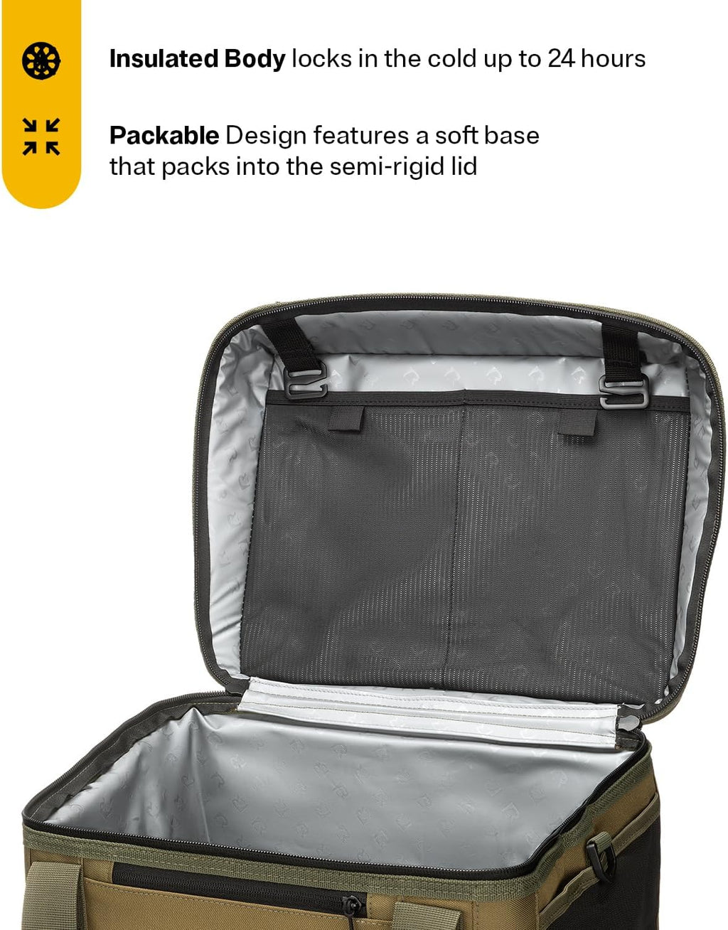 RTIC Everyday Cooler, Soft Sided Portable Insulated Cooling for Lunch, Beach, Drink, Beverage, Travel, Camping, Picnic, for Men and Women