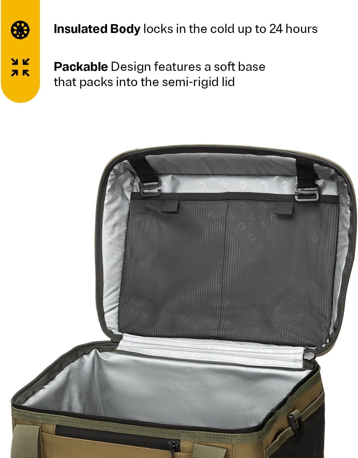 RTIC Everyday Cooler, Soft Sided Portable Insulated Cooling for Lunch, Beach, Drink, Beverage, Travel, Camping, Picnic, for Men and Women