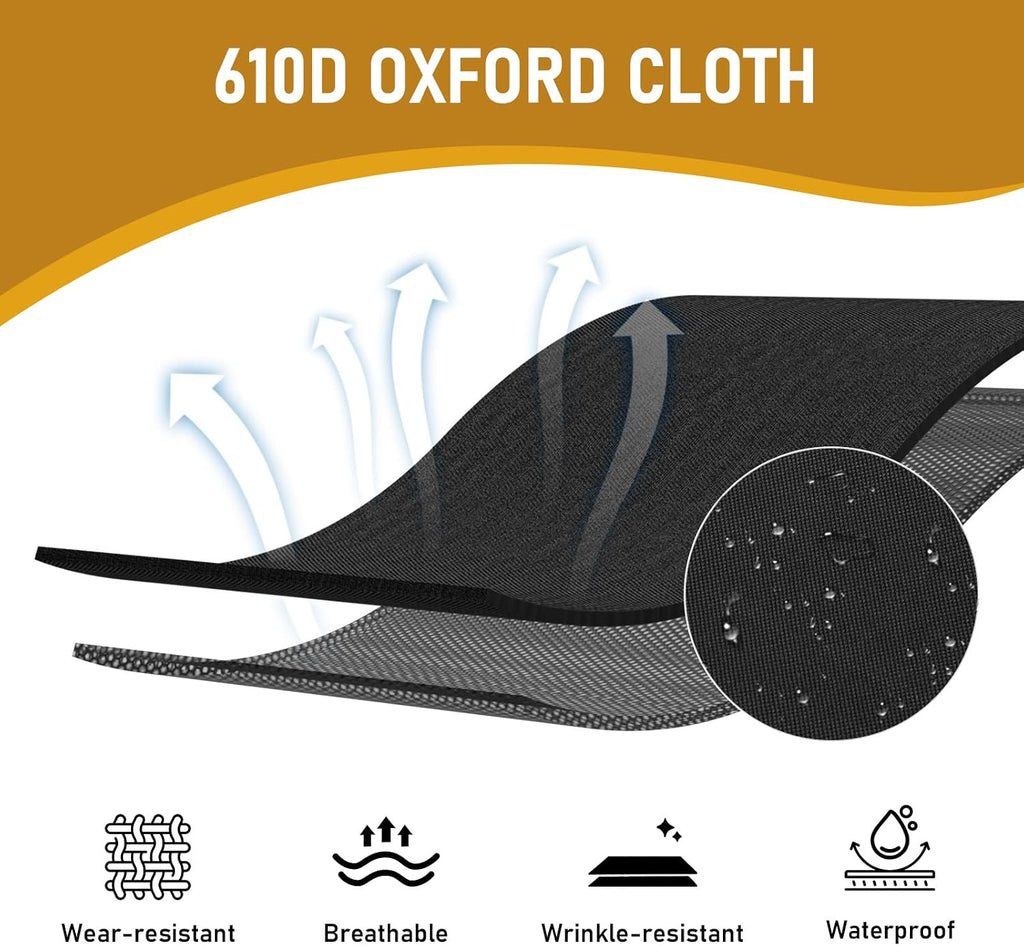 ComMax Portable Folding Camping Cot for Adults,Camp Bed,Lightweight Camping Bed with Carry Bag, Perfect for Hiking, Camping Trips & Indoor Use (Black)