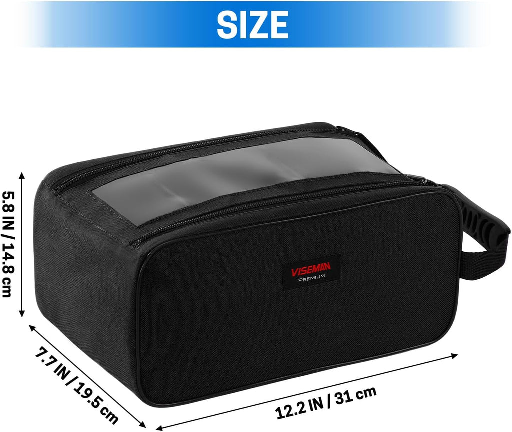 VISEMAN Fishing Tackle Bag, Waterproof Bait Storage Bag, Tackle Organizer