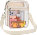 USPECLARE Clear Purse for Stadium Events Transparent Messenger Bag | Stadium Approved Clear Crossbody Bag with Adjustable Straps for Men and Women for Concerts, Game Days, Outdoor Events