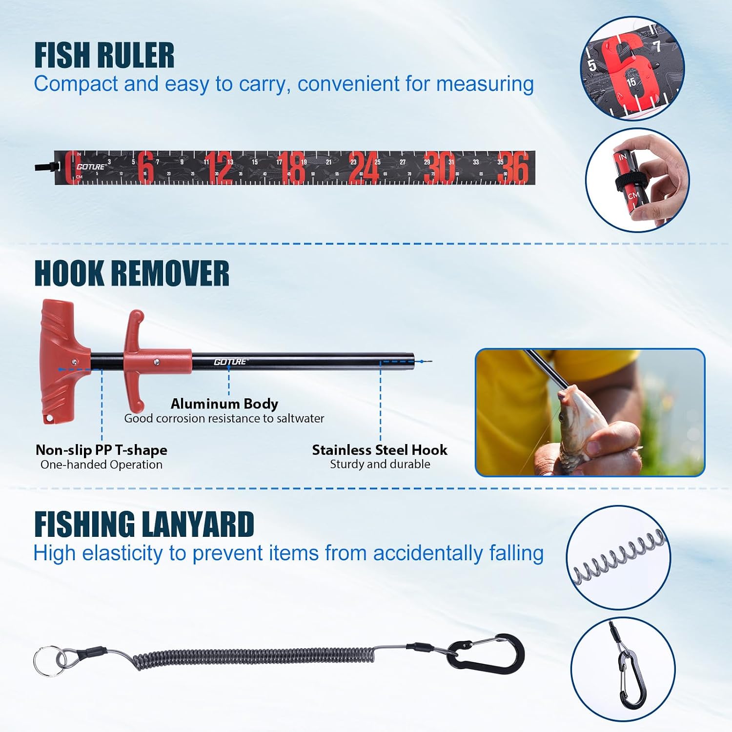 Goture Telescopic Fishing Rod and Reel Combo with Carrier Bag,1.8M-2.7M