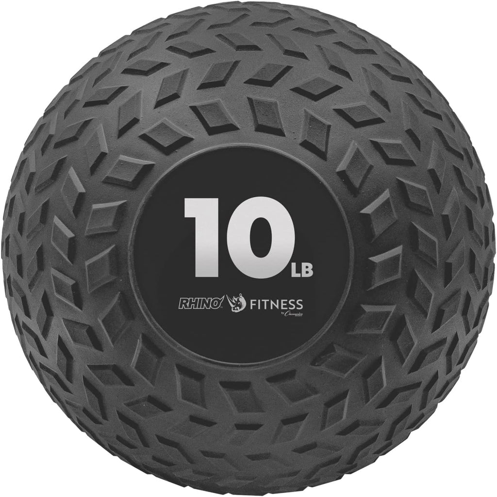 Champion Sports Rhino Fitness Slam Ball – Sand-Filled, Bounce-Resistant Ball for Strength & Conditioning, 6–50 lb