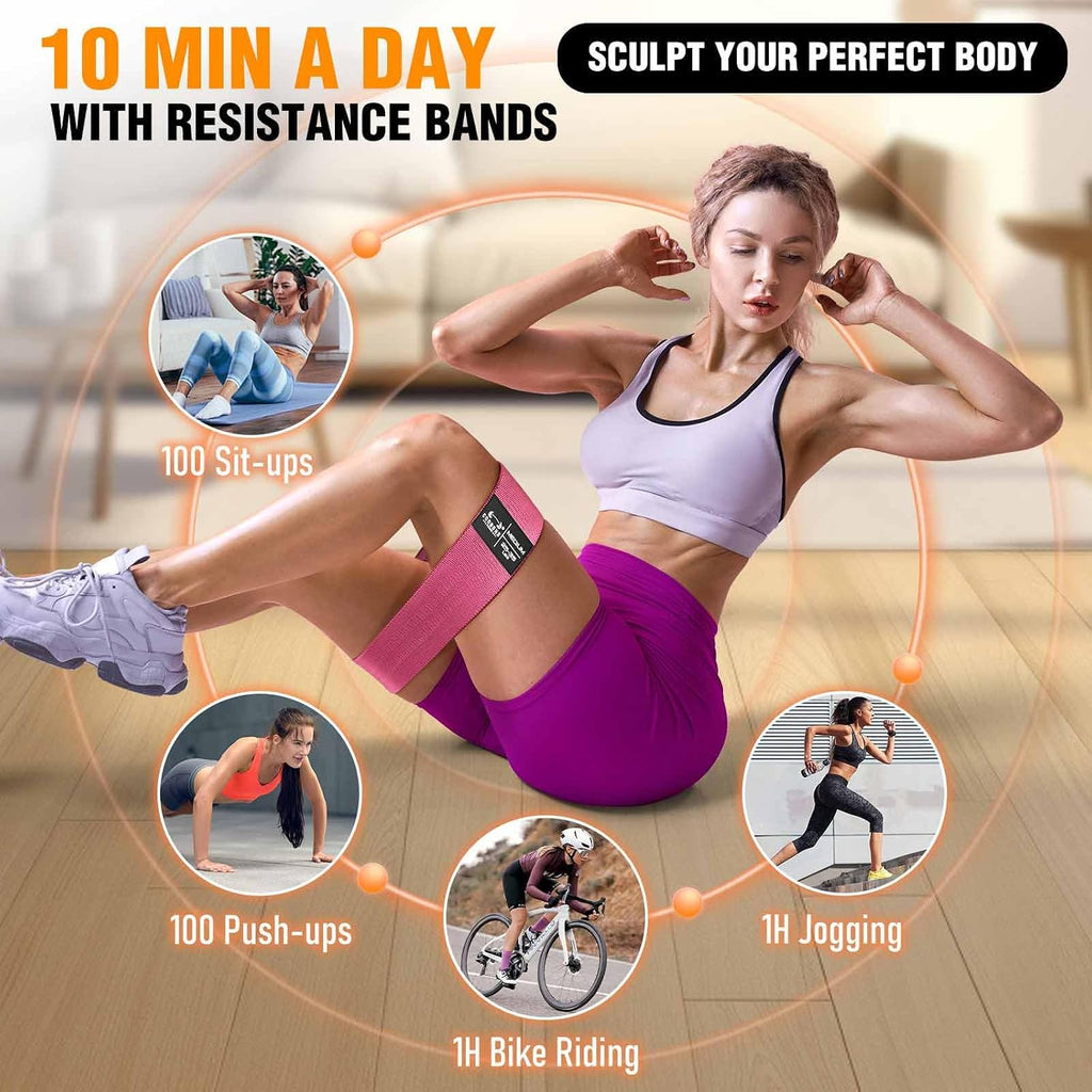 Fabric Resistance Bands for Working Out