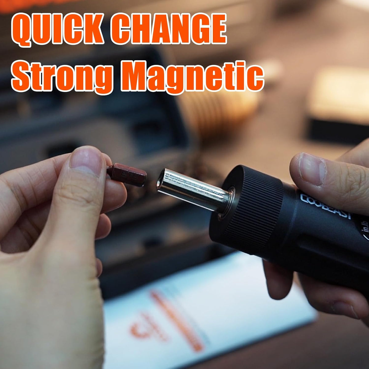 coobeast 49Pcs Preset 1/4” Drive Torque Screwdriver with S2 Bits