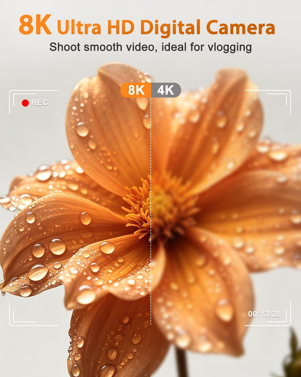 8K Digital Camera for Photography 96MP WiFi Dual Screen Camera for Kids