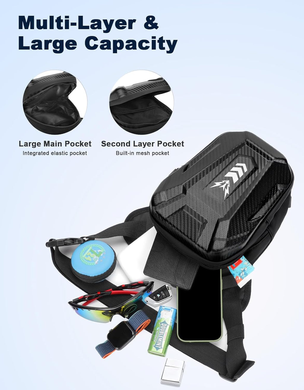 ISEYOU Thigh Bag for Women Men, Motorcycle Leg Bag with Leg Strap, Expandable Storage Multifunctional Gear Bags for Racing Bike Cycling Horse Riding Hiking Camping Fishing Travel Outdoor